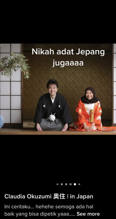 Kisah pasangan beda negara booming di media sosial Kisah pasangan beda negara booming di media sosial, Claudia Khansa Okuzumi dan Wataru Okuzumi.