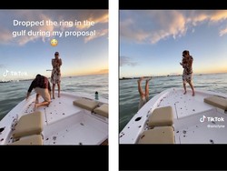 Acara Lamaran Nyaris Gagal Gegara Cincin Nyemplung Laut, Ini yang Terjadi