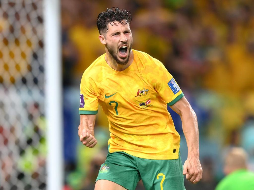 Australia Vs Denmark: Socceroos Menang 1-0, Lolos ke 16 Besar!