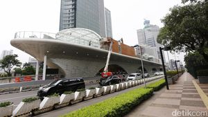Potret Halte Kapal Pesiar di Bundaran HI yang Rampung Sedikit Lagi