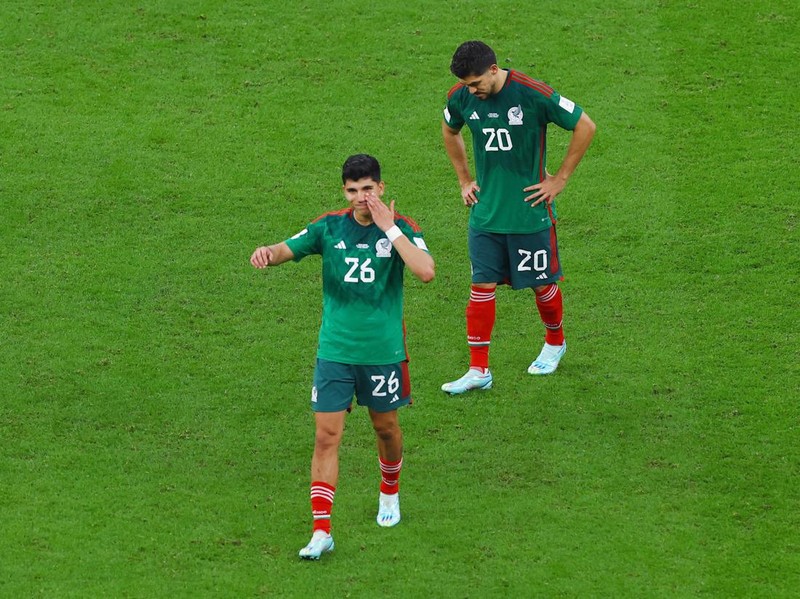 Soccer Football - FIFA World Cup Qatar 2022 - Group C - Saudi Arabia v Mexico - Lusail Stadium, Lusail, Qatar - November 30, 2022
Saudi Arabia's Salem Al-Dawsari looks dejected after being eliminated from the World Cup REUTERS/Kai Pfaffenbach