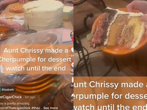 Netizen Kaget Lihat Kue Pie Jumbo, Beratnya 6,8 Kg!