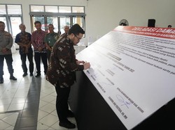 Pesan Bupati Kediri Usai Ikuti Deklarasi Damai Pilkades Serentak