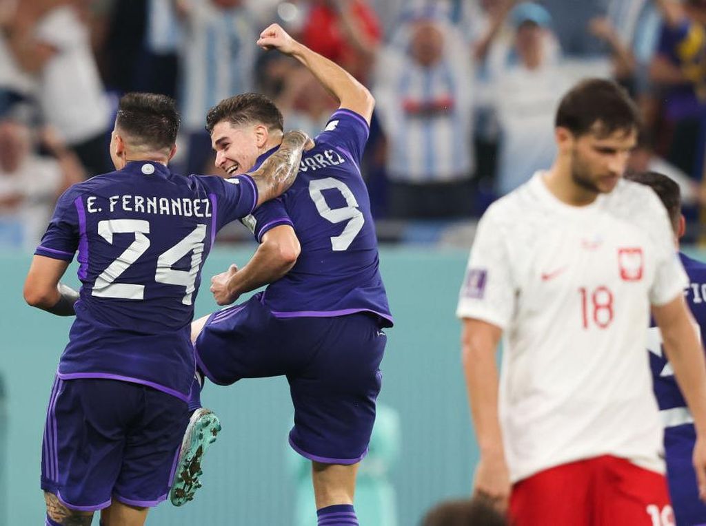 Polandia Vs Argentina: Menang 2-0, Tim Tango Lolos ke Babak 16 Besar