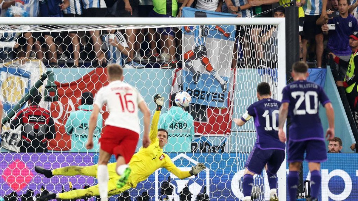 Polandia vs Argentina masih 0-0 di babak pertama (Getty Images/Clive Brunskill)
