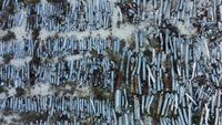 Potret Sampah Rudal Rusia yang Dikumpulkan di Kharkiv