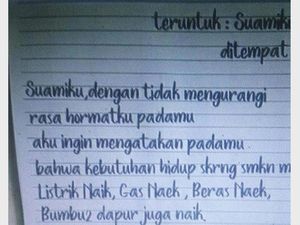 8 Potret Surat Cinta Suami-Istri yang Isinya Bikin Ketawa Cekikikan