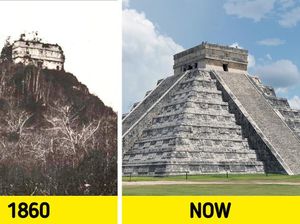 Foto Perbedaan Tempat Bersejarah Dulu dan Sekarang, Ada Borobudur!