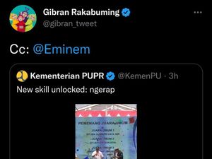 Respons Kocak Gibran di Video Menteri Basuki Ngerap: Di-CC ke Eminem!