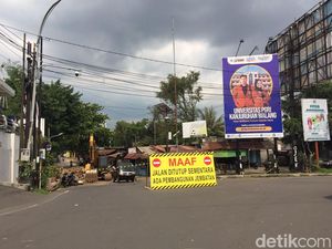 Info Sam, Jembatan Sudimoro Kota Malang Ditutup