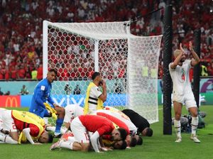 Maroko Tak Terkalahkan di Babak Penyisihan Piala Dunia, Suporter Bersukacita! Maroko Tak Terkalahkan di Babak Penyisihan Piala Dunia, Suporter Bersukacita!