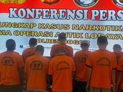 Polisi Ciduk 40 Tersangka Kasus Narkoba di Bogor Jelang Natal dan Tahun Baru