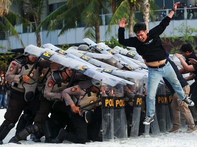 Antisipasi Ricuh, Begini Simulasi Pengamanan Pemilu 2024