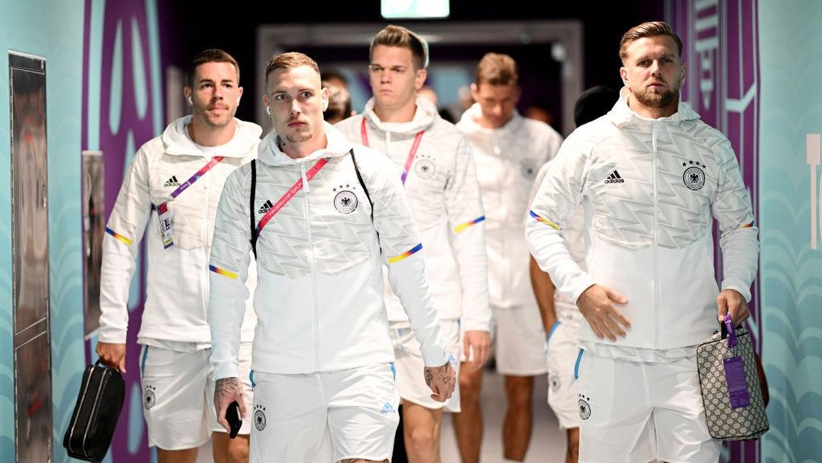 Skuad Jerman bersiap melawan Kosta Rika. Foto: FIFA via Getty Images/Shaun Botterill - FIFA
