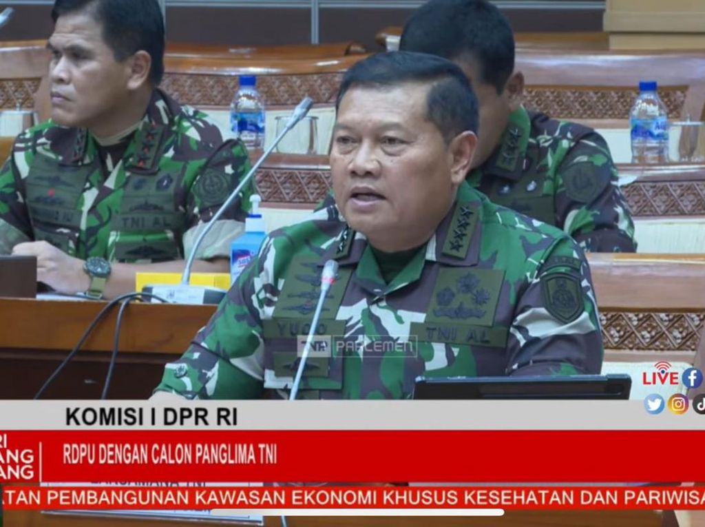 Laksamana Yudo di DPR: TNI Penangkal Semua Ancaman ke Negara