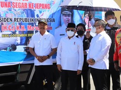 Maruf Amin & Trenggono Lepas Ekspor 1,4 Ton Tuna dari Biak ke Jepang