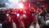 Dengan hasil itu, Timnas Maroko berhasil melaju ke babak 16 besar. (AP Photo/Mosaab Elshamy)