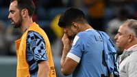 Uruguay tersingkir menyakitkan akibat kalah produktivitas gol dari Korea Selatan. La Celeste punya poin dan selisih gol sama dengan Taeguk Warriors (Foto: AFP via Getty Images/PHILIP FONG)