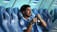 Uruguay harus tersingkir karena Korea Selatan menutup laga dengan kemenangan 2-1 atas Portugal. Suarez begitu sedih akibat hal ini (Foto: FIFA via Getty Images/Maja Hitij - FIFA)