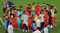 Usai laga tuntas, Korea masih harap-harap cemas menunggu hasil dari pertandingan Uruguay Vs Ghana. 