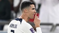 Ronaldo ditarik keluar pada menit ke-66 pada saat kedudukan sama kuat 1-1. (Foto: Anadolu Agency via Getty Images/Anadolu Agency)