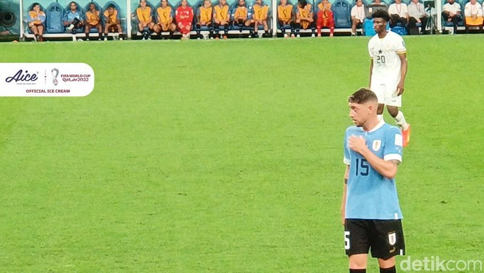 Federico Valverde di laga Ghana vs Uruguay, Jumat 2 Desember 2022.