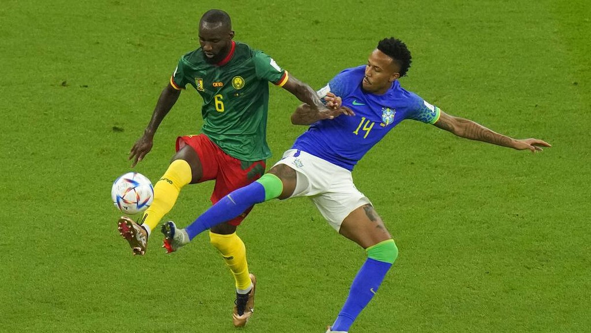 Kamerun menang 1-0 atas Brasil di laga terakhir Grup G Piala Dunia 2022, tapi gagal lolos ke babak 16 besar (Foto: AP/Alessandra Tarantino)