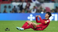 Korea Selatan menjadi tim Asia ketiga di Piala Dunia 2022 yang merebut tiket babak 16 besar setelah Australia dan Jepang. Korea selanjutnya akan menghadapi Brasil, yang niscaya bukan lawan mudah. Tapi Son Heung-min yakin peluang terbuka untuk timnya. (Foto: Getty Images/Quality Sport Images)