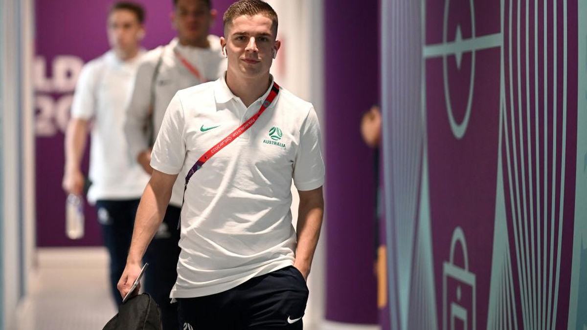 Cameron Devlin, pemain Australia yang mendapat jersey Messi. Foto: FIFA via Getty Images/Shaun Botterill - FIFA