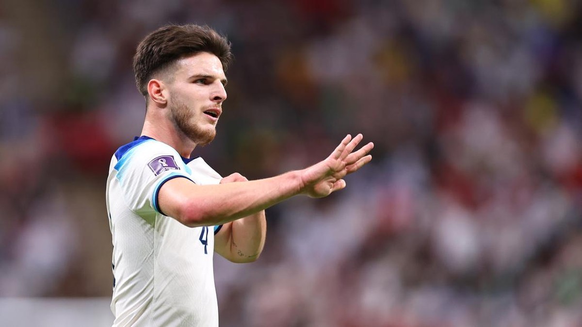 Gelandang Inggris Declan Rice mengatakan, timnya sudah melihat kelemahan Prancis jelang duel perempatfinal. (Foto: Getty Images/Robbie Jay Barratt - AMA)