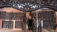 Penampakan Ornamen Gebyok di Pernikahan Kaesang dan Erina