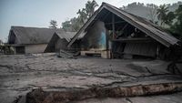 Dusun Kajar Kuning Luluh Lantak Tertimbun Abu Vulkanik Semeru