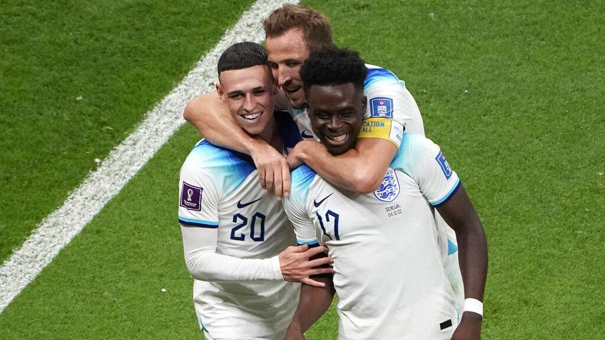 Inggris akan menghadapi Prancis di perempatfinal Piala Dunia 2022 (Foto: AP/Ariel Schalit)