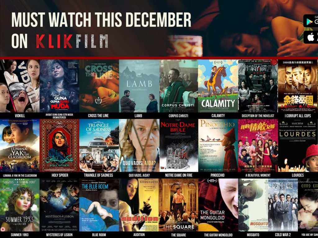 Deretan Film Teman Libur Natal hingga Tahun Baru dari KlikFilm