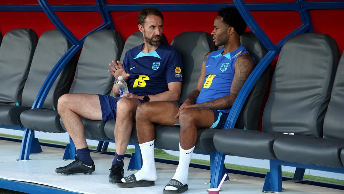 Raheem Sterling absen di laga Inggris vs Senegal dan tinggalkan Qatar. (Foto: The FA via Getty Images/Eddie Keogh - The FA)
