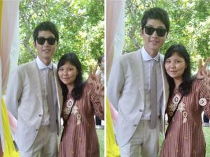 Gaya Song Joong Ki Mendadak Kondangan di Bali, Bikin Pangling Disebut Jamet