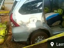 Mobil Terperosok di Banjarnegara, Bawa Puluhan Tabung Gas Melon Diduga Curian