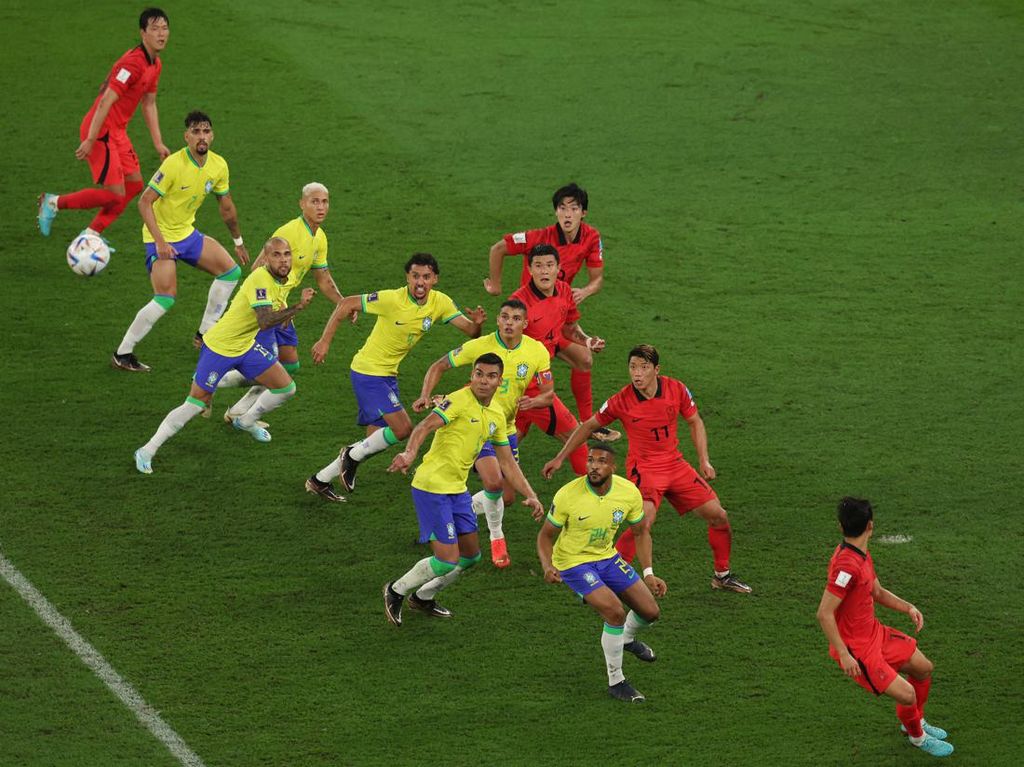 Brasil Vs Korea Selatan: Selecao Libas Taeguk Warriors 4-1