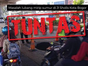 Before-After Perbaikan Lubang Mirip Sumur di Jl Sholis Kota Bogor