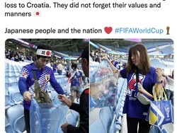 Wanita Jepang Kecam Aksi Fans Bola Bersihkan Stadion Piala Dunia, Ini Alasannya