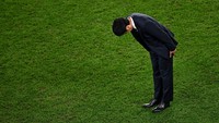 Di Piala Dunia 2022, Timnas Jepang sudah tampil mengejutkan. Sebab, wakil Asia itu bisa mengalahkan Spanyol dan Jerman di fase grup, bahkan keluar sebagai juara Grup E. Anne-Christine Poujoulat/AFP/Getty Images. 