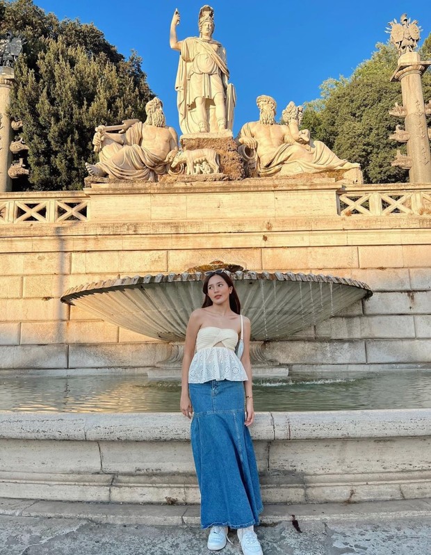 Outfit museum date Beby Tsabina/Foto: Instagram.com/bebytsabina Outfit museum date Beby Tsabina/Foto: Instagram.com/bebytsabina