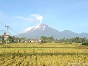 Gunung Semeru Terdeteksi Muntahkan Lava Pijar Sebanyak 9 Kali
