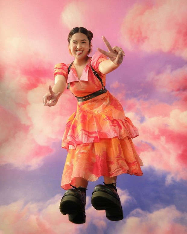 Stephanie Poetri dengan outfit di HITC Jakarta/Sumber: IG @hitcjakarta