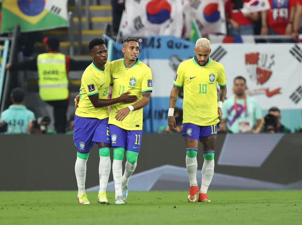 Vinicius-Neymar Langsung Bawa Brasil Ungguli Korea 2-0