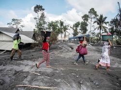 Warga Terdampak Gunung Semeru Evakuasi Barang hingga Hewan Ternak