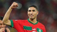 Selanjutnya ada rekan Mbappe di PSG, Achraf Hakimi, yang mengumpulkan 4.396 menit permainan buat klub dan Timnas Maroko. (Foto: Khalil Bashar/Jam Media/Getty Images)