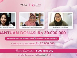 YOU Beauty Kumpulkan Donasi Dukung Gerakan 10.000 USG Payudara Gratis