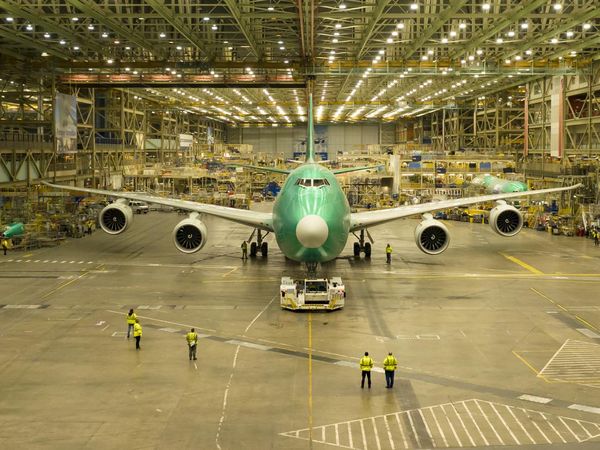 Potret Pesawat Jumbo B747 Terakhir Keluar Pabrik