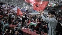 Kemenangan Maroko atas Spanyol lewat adu penalti disambut meriah para penggemarnya di Palestina.  